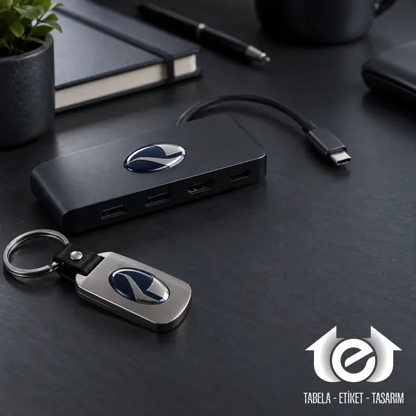 Damla Etiket (Epoksi Kabartma) Üretimi – Kurumsal USB hub ve anahtarlık