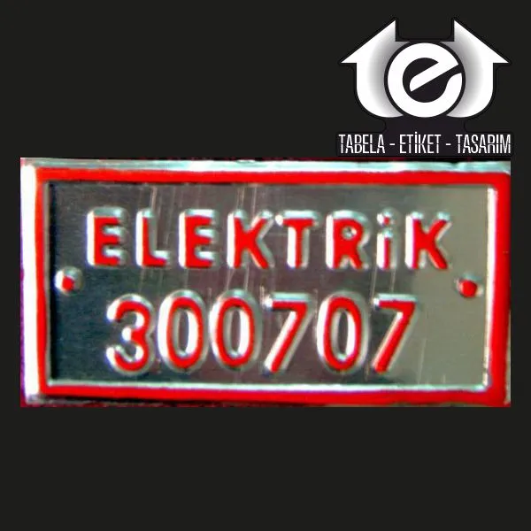 Elektrik Abone Plakası