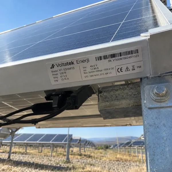 GES ve Solar Panel Etiketi örnek görsel 1