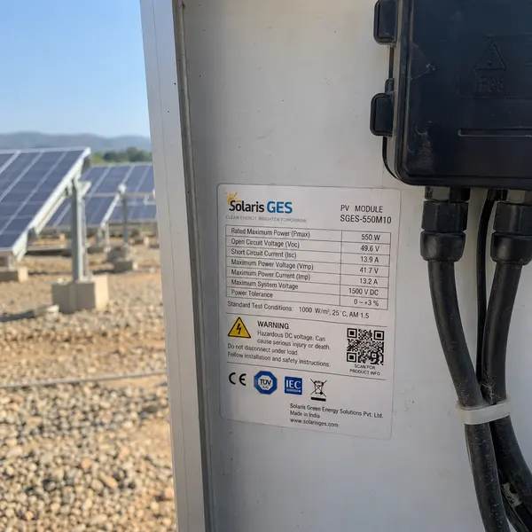 GES ve Solar Panel Etiketi örnek görsel 2