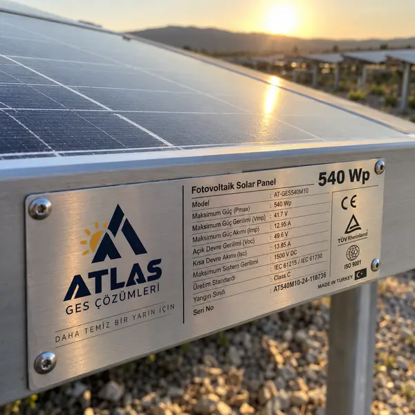 GES ve Solar Panel Etiketi örnek görsel 9