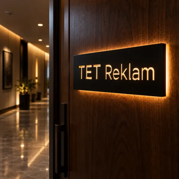 Işıklı (LED) Kapı İsimliği örnek görsel 3