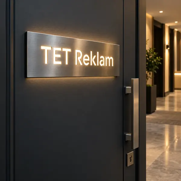 Işıklı (LED) Kapı İsimliği örnek görsel 8