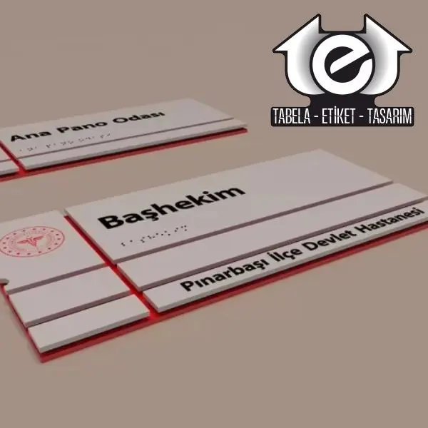 Magnet (Mıknatıslı) Kapı İsimliği örnek görsel 1