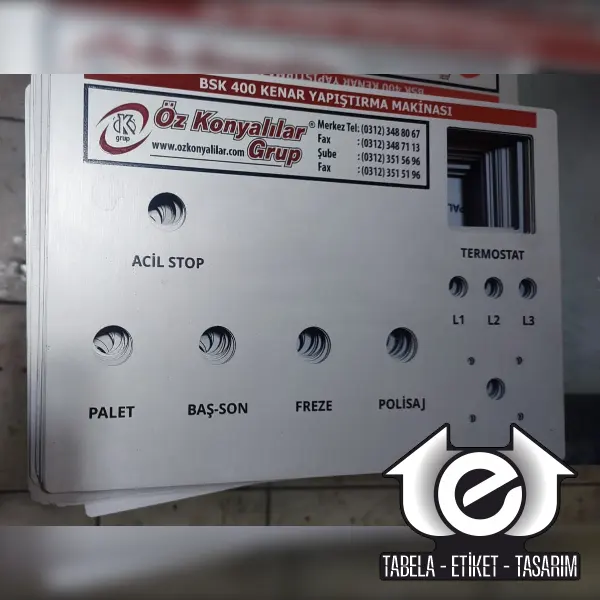 Makine Etiketi ve Panel Etiketi Üretimi örnek görsel 2