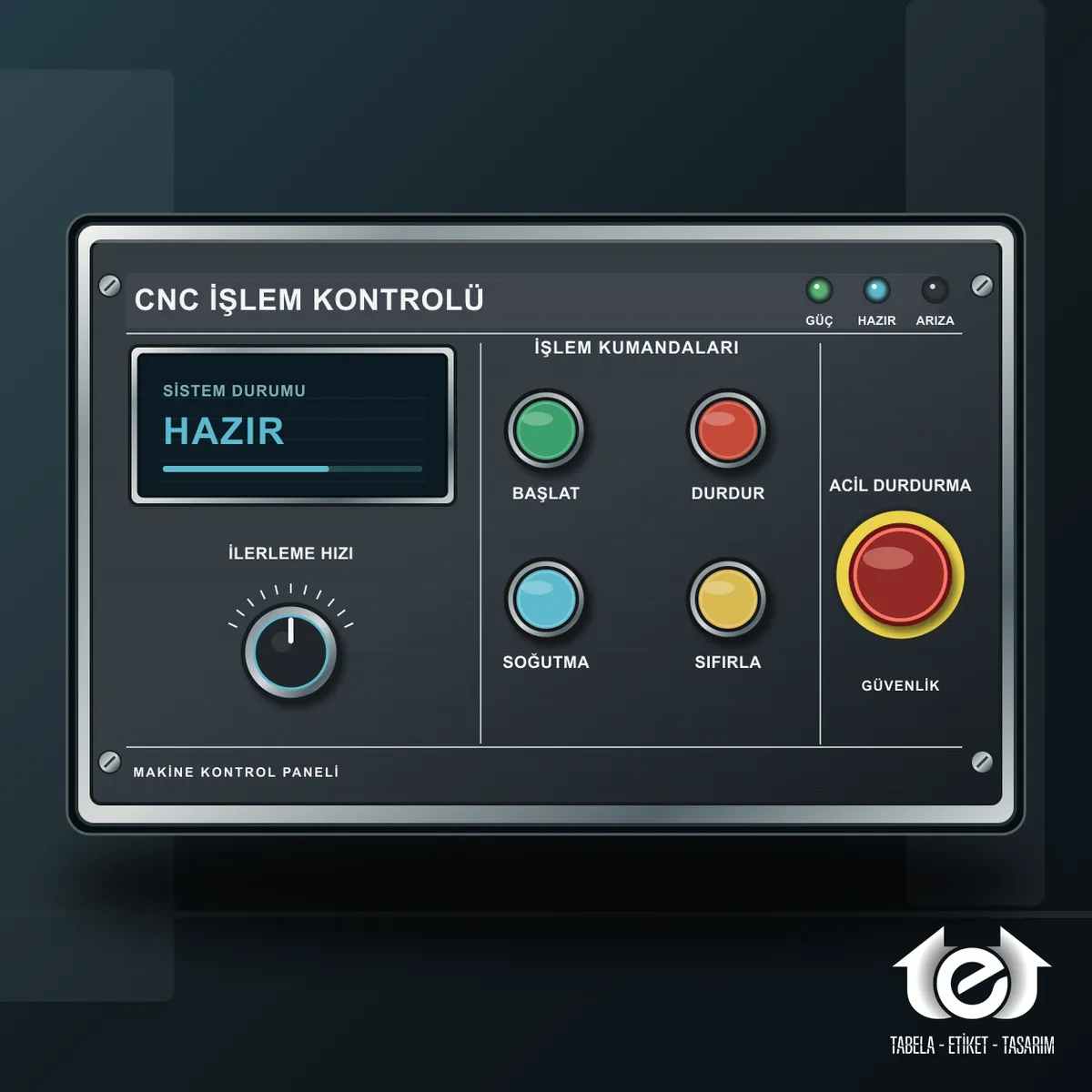 Makine Panel Etiketi