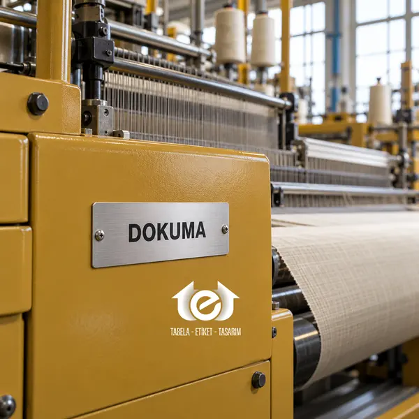 Metal Etiket Üretimi – Tekstil makinesinde DOKUMA metal etiketi